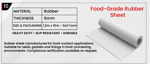 Food Grade White Rubber Sheeting
