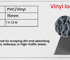 Vinyl looped mat